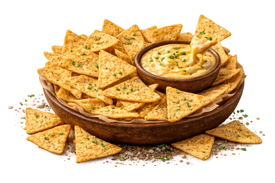 Nachos se sýrovým dipem